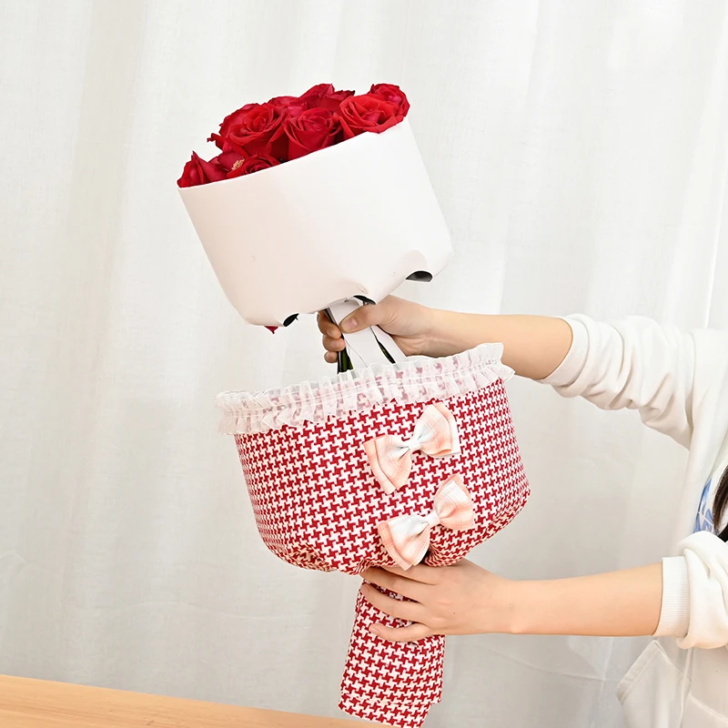 10 Sheets Shaping Paper Cardboard Round Bouquet Flower Packaging Lined With Cardboard
