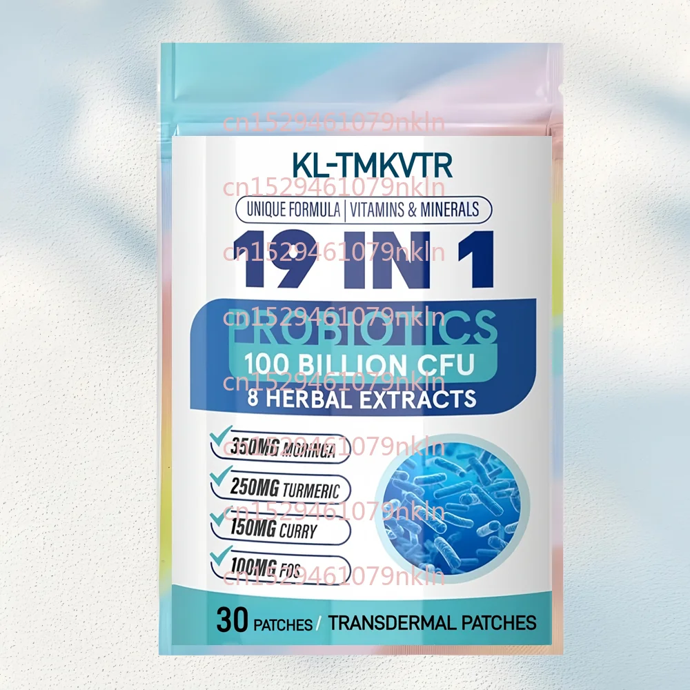 

30 Patches Probiotics Transdermal Patches for Women - Menopause, Digestive & Gut Health Support with Vitamins & Minerals