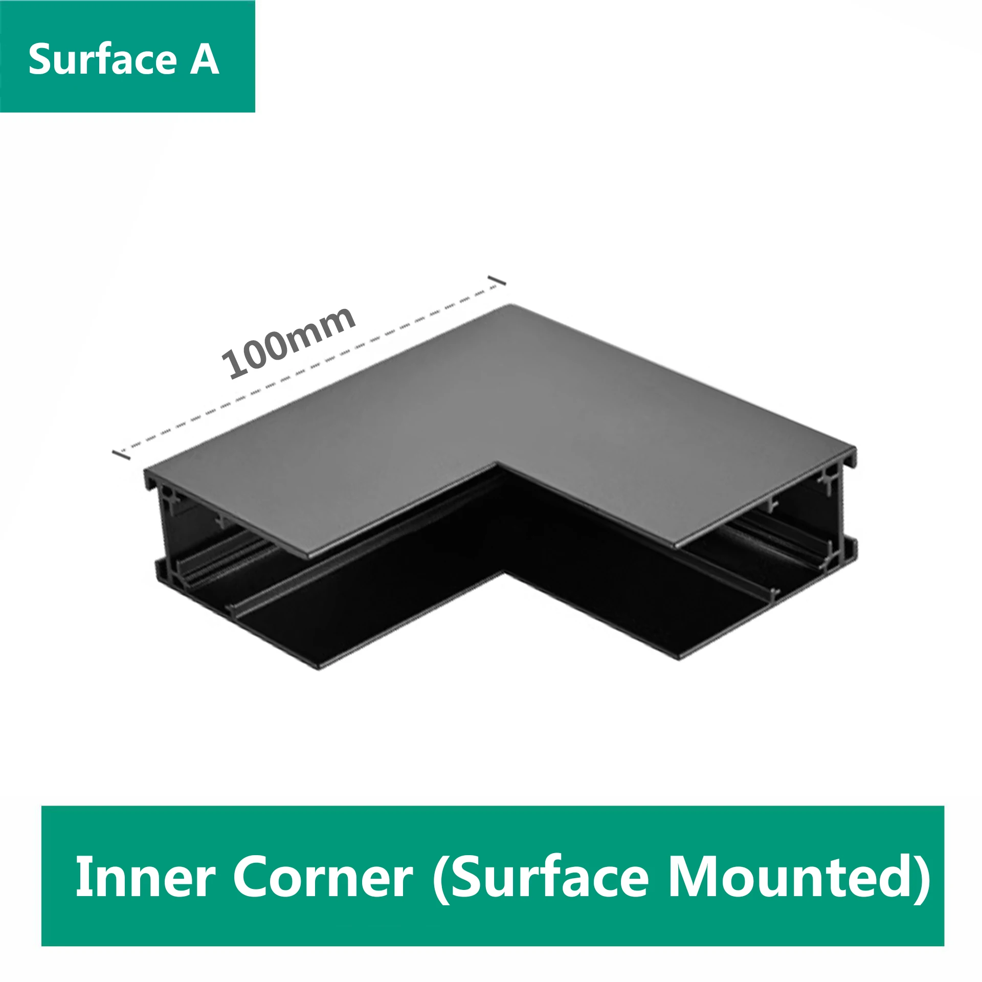 Imagem -06 - Superfície Montada Ímã Pista para Sala de Estar Teto Suspensão Linear Fio Pendurado Acessórios do Trilho Magnético m