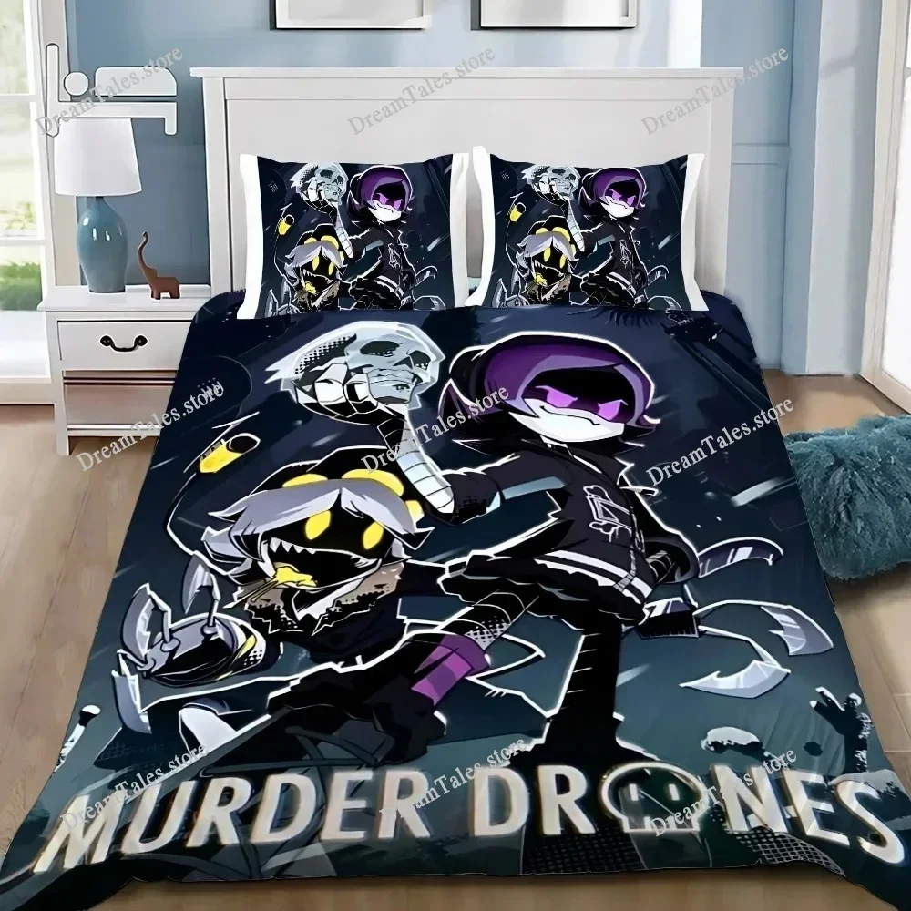 3D Printed Anime Murder Drones Bedding Set Duvet Cover Bedroom Comforter Single Twin King _Size Quilt Cover Home Textiles369 2
