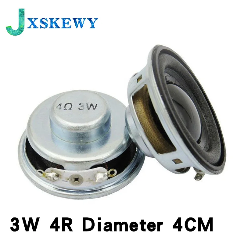 2pcs/lot High Quality Speaker Horn 3W 4R Diameter 4CM Mini Amplifier Rubber Gasket Loudspeaker Trumpet