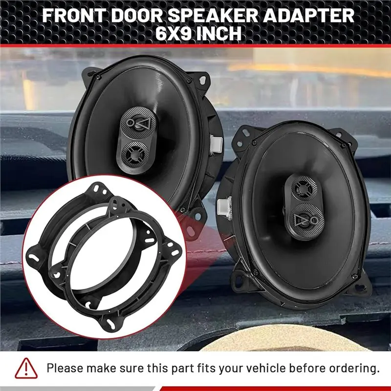 [B24B!】 Speaker Mount Brackets 1 Pair, 6X9 Inch Speaker Spacer Adapter Kit With Wiring Harness Door For TOYOTA For LEXUS