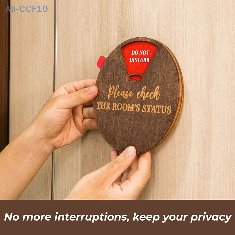 Interesting Do Not Disturb Office Door Hanging Sign Home Model Rotatable Door Sign Wooden Decoration New