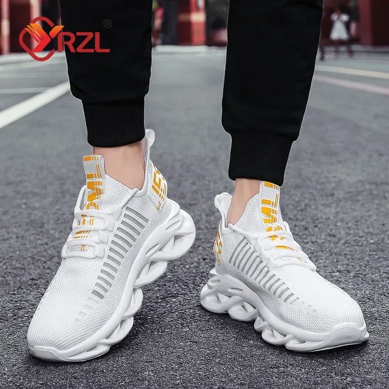 YRZL, zapatos para hombre, zapatillas cómodas, zapatillas transpirables para mujer, par de zapatos para correr, Tenis de malla, zapatos deportivos, talla 36-46, zapatillas para caminar para hombre