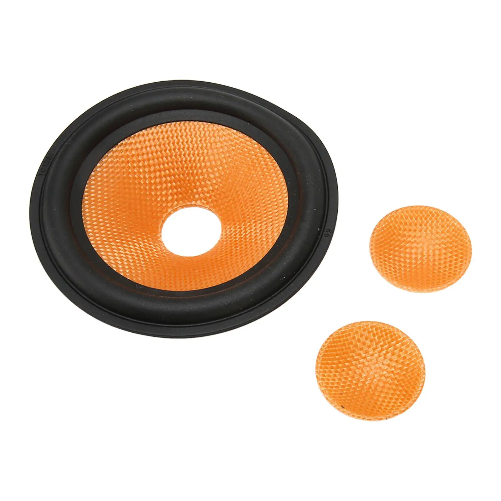 5 Subwoofer Cone Paper Speaker - Drum Cone with 1 Inner Diameter & Rubber Surround for Enhanced Sound Quality