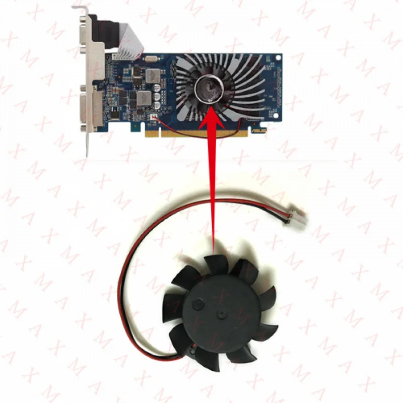 

Вентилятор охлаждения LL для ASUS GeForce GT 610 GT610-1GD3-L T124010DL, замена видеокарты