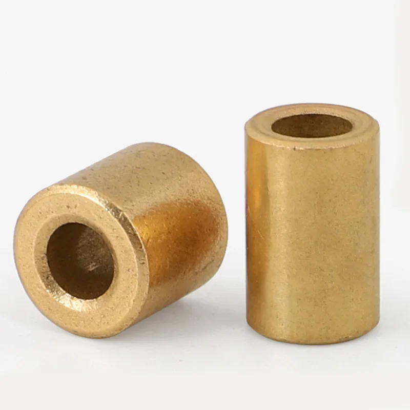 Bearings Inner Diameter 10mm 12mm 14mm Brass Bushing Guide shaft Sleeve Powder Metallurgy Oil Bearing Copper Sleeve