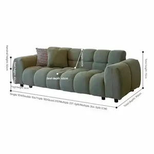 Klassisches Familien -Wohnzimmer -Sofa nordisch minimalistisch bequemes Sofas entspannendes Sofa Divani von Soggiorno Móveis für zu Hause 12 Hauptverkaufsofa entspannen - №7
