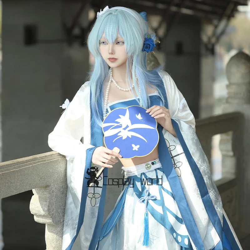 

Wuthering Waves Cosplay Costume West lake Hanfu Dress Uniform The Shorekeeper Women Suit Halloween Carnival Party COS Outfit