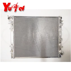 All aluminum radiator For JEEP WRANGLER JK 2.8L Turbo Diesel Auto Manual 2007-On 55056634AB,55056633AB, 68143886AA