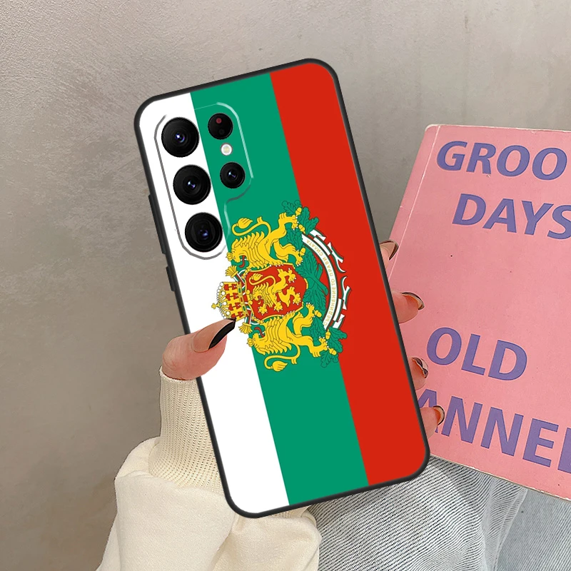 بلغاريا العلم جواز السفر حقيبة لهاتف سامسونج غالاكسي S21 S22 S23 S24 S25 الترا S9 S10 S25 زائد S20 FE S25 FE غطاء كوكه