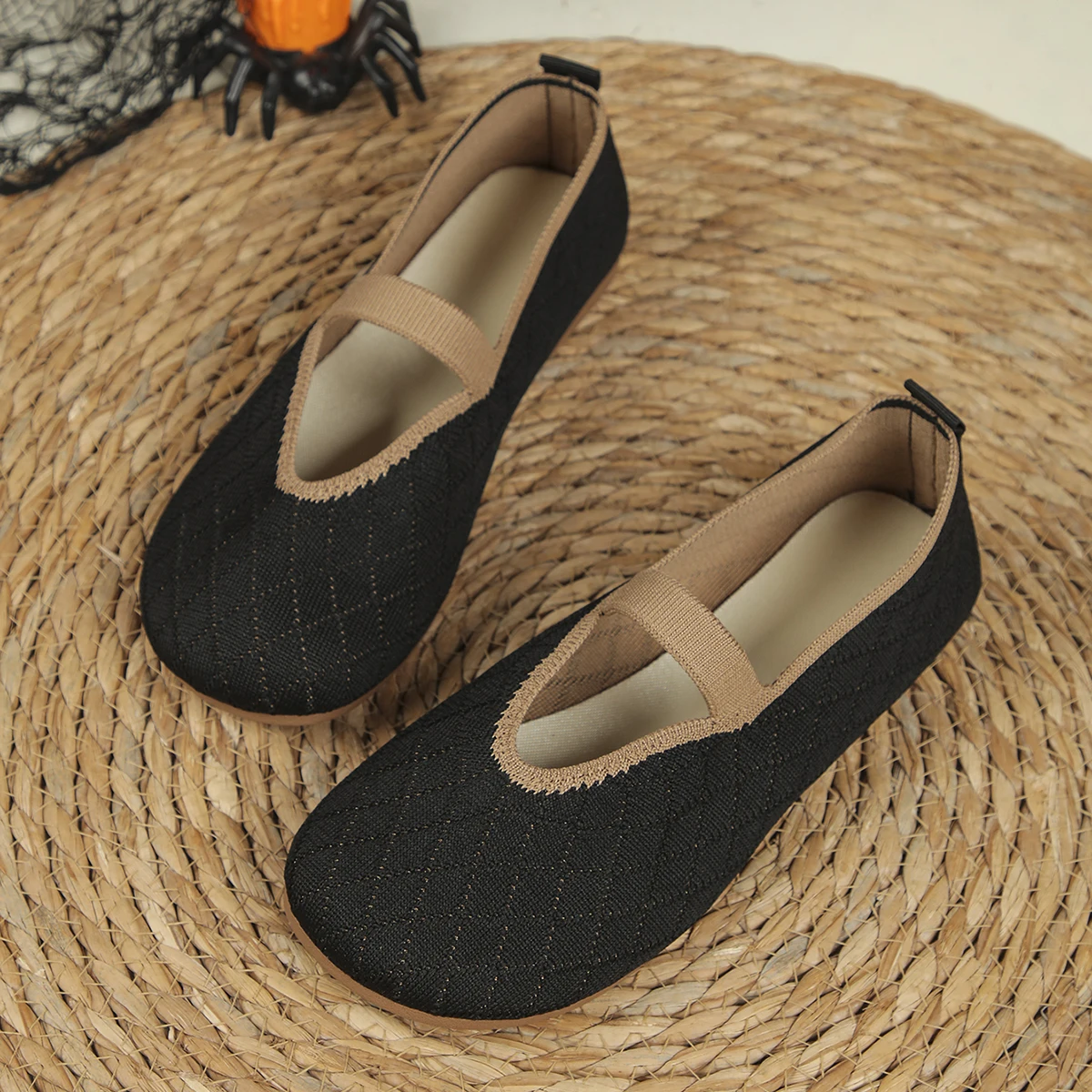 2024 Autumn New Women Fashion Round Toe Flat Shoes Women Comfortable Shallow Mouth Slip-On Loafers Shoes Shoes for Women