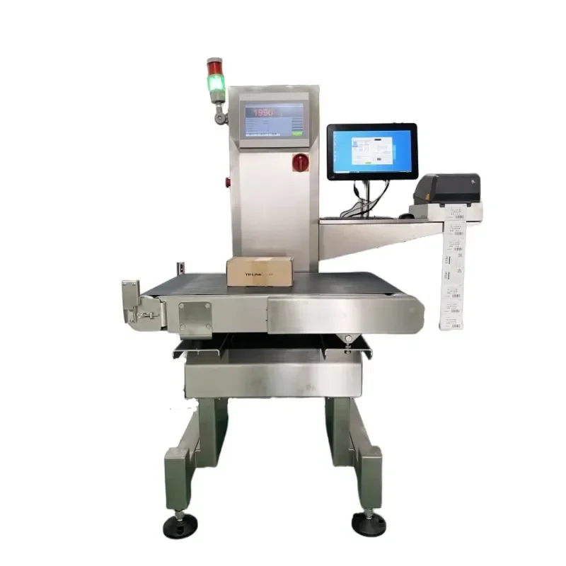 Automatic Inspection System Large Capacity Series Checkweigher With Label Printing System Weight Checker
