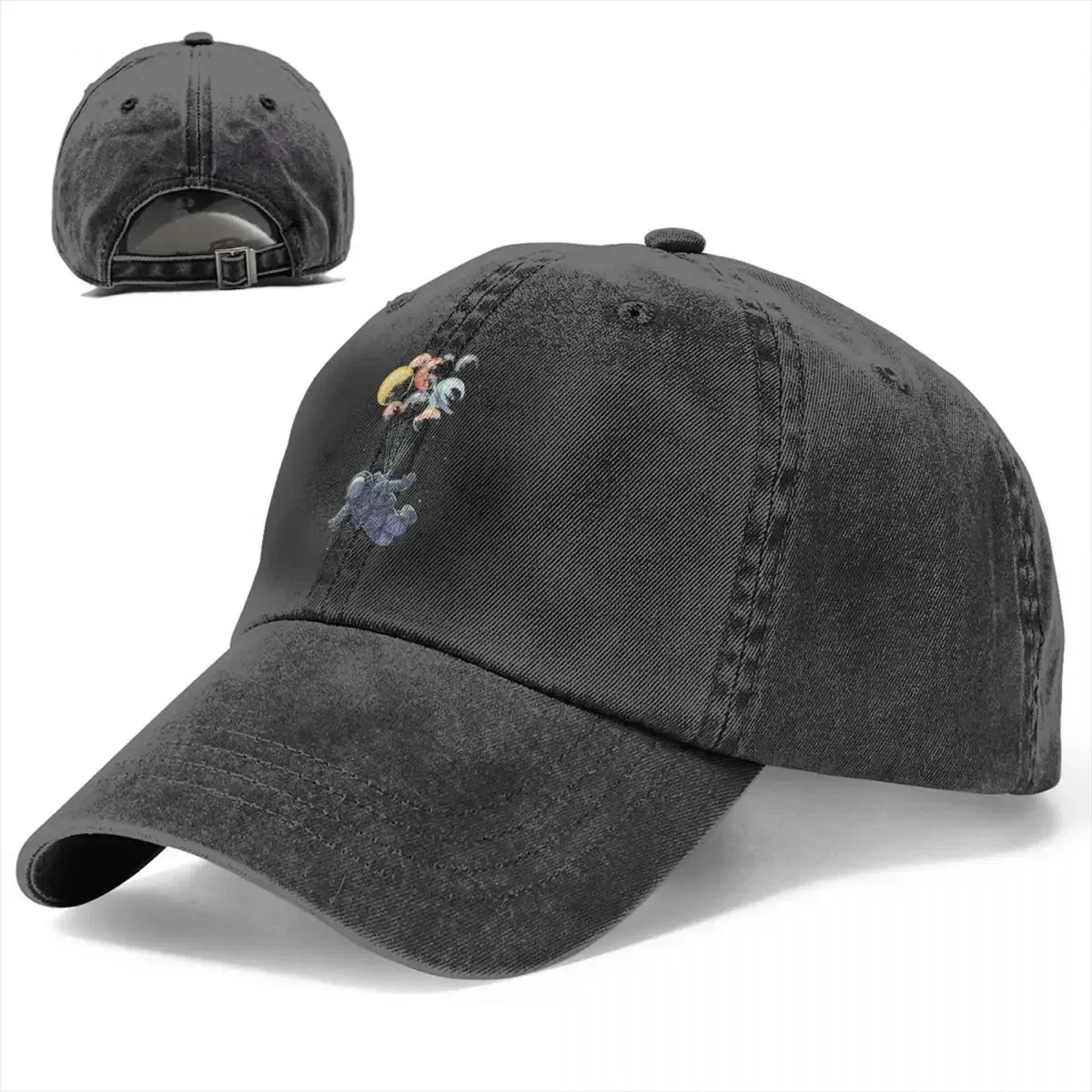 New Space Travel Astronaut Print Baseball Cap Fashion Distressed Cotton Snapback Cap Unisex Outdoor Workouts Adjustable Fit Hats