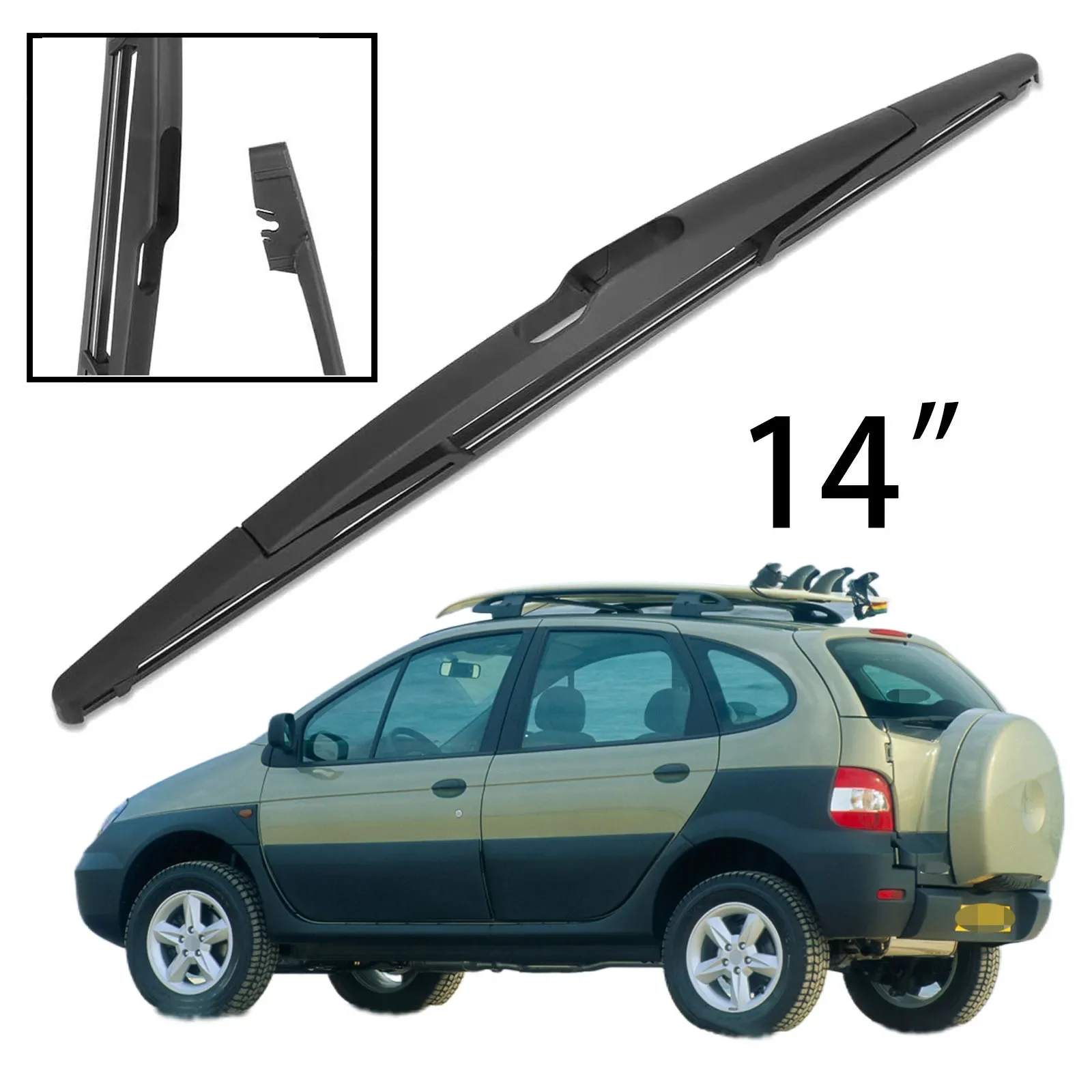 

14" Rear Windshield Windscreen Washer Wiper Blade For Renault Scenic RX4 I MK1 2000-2003 Car Accessories Accsesories