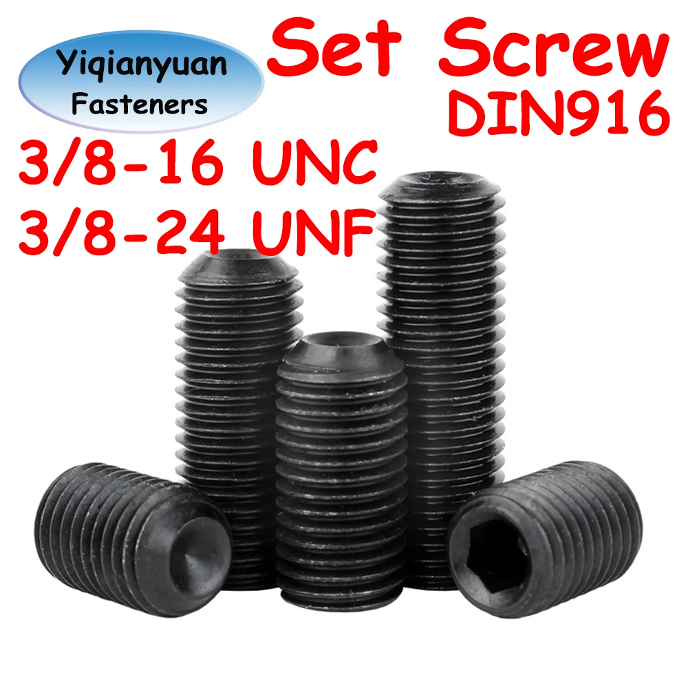 Yigio 3/8-16 UNC 3/8-24 UNF DIN916 Grade 12.9 Stahl-Schrauben mit Kugelkopf – Praxis-Test und Experten-Empfehlung