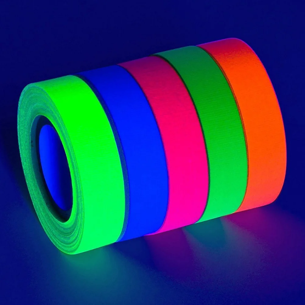 6-rollen pijpleiding reflecterende plakband kinderdecoratie neonlicht doek feestartikelen voor decoraties muur