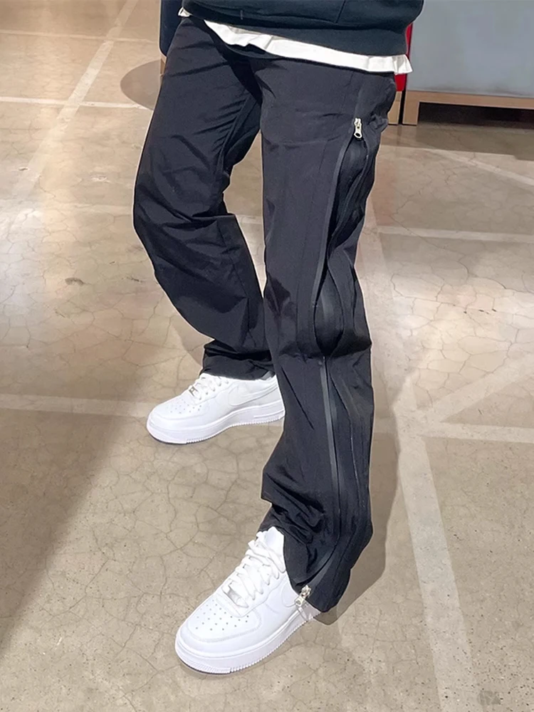 Pantaloni da lavoro Qui Dry estivi da uomo con design a doppia cerniera Pantaloni casual americani Sle Gamba dritta CleanFit Faionable