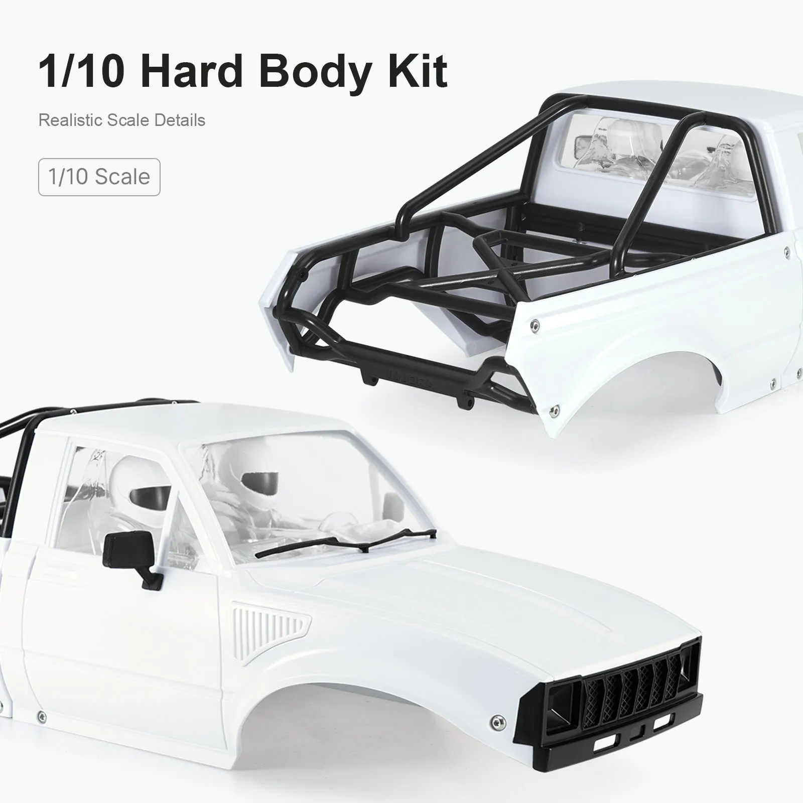 INJORA IR60-10 Hard Body with Interior & Bed Cage for 1/10 RC Crawler