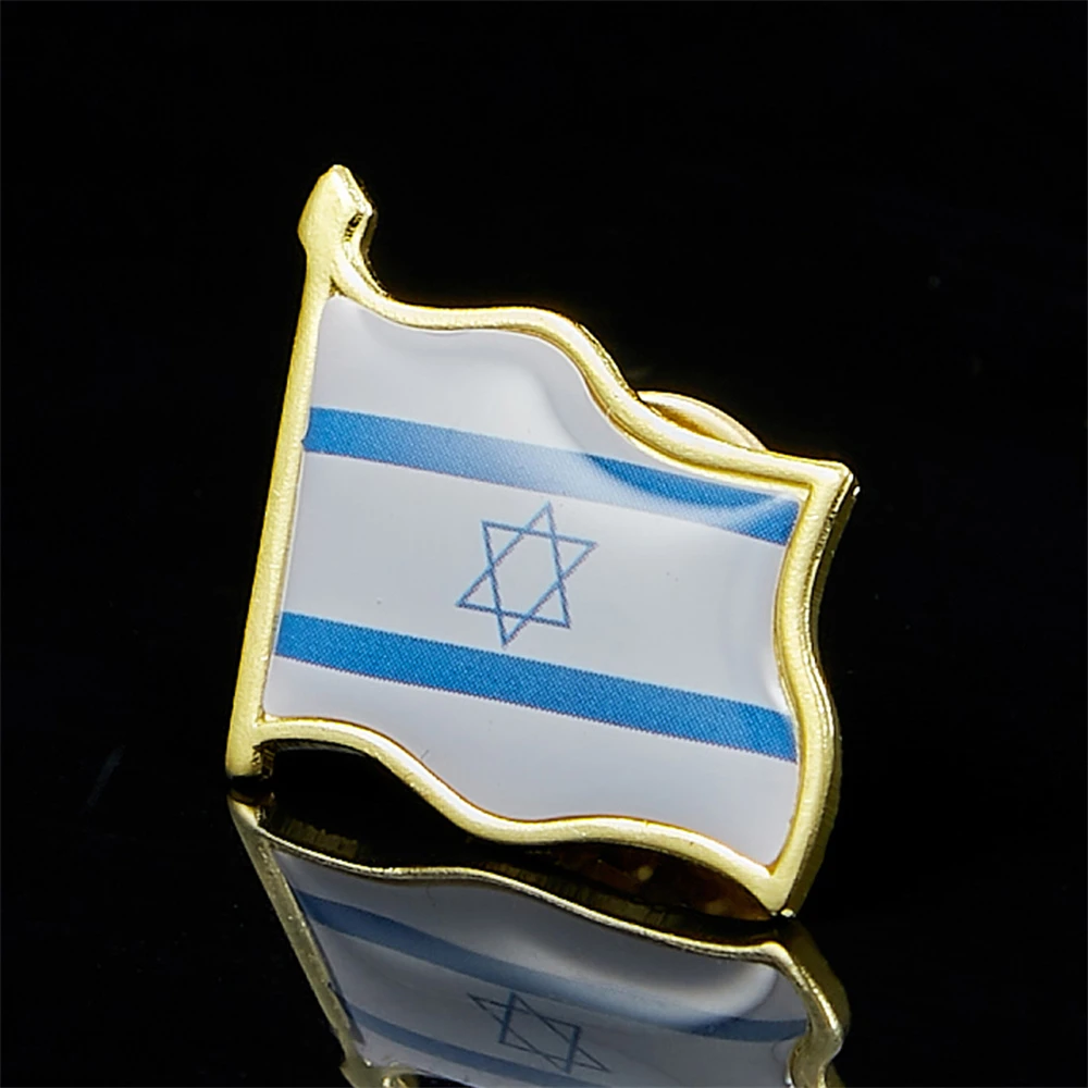 علم إسرائيل دبوس بروش يلوحون العلم الوطني نمط العلم شارة بروش ث/مشبك فراشة الملابس والاكسسوارات #3