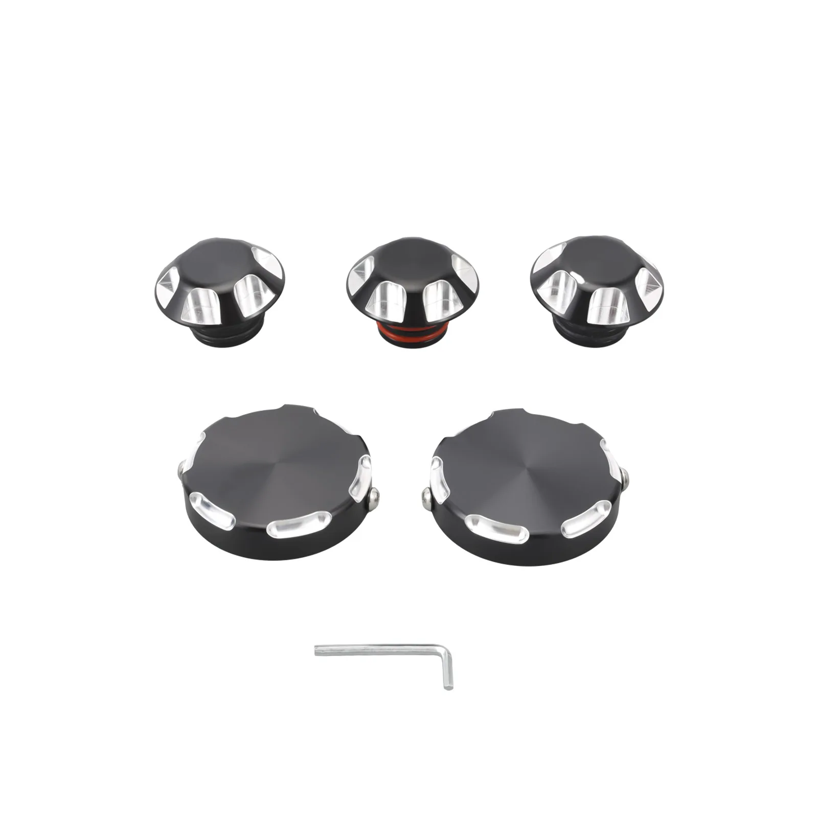 Black Axle Caps CNC Aluminum Three Pack Can-Am For Ryker All Models Easy to install