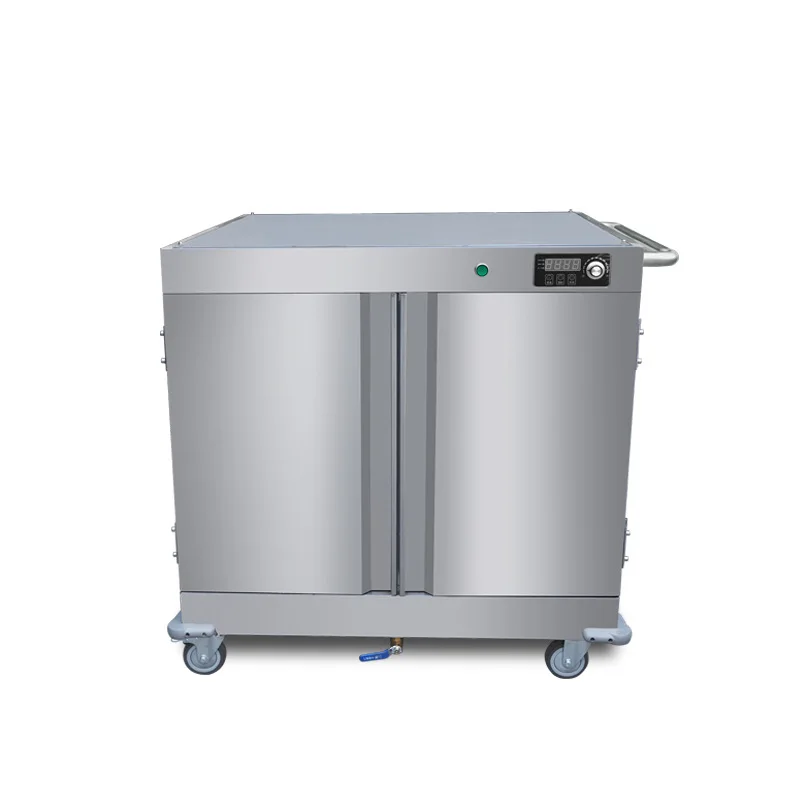 

Insulation food delivery truck Hospital School Hotel Confinement Center Meals Roast Duck Double Door Insulation Cabinet