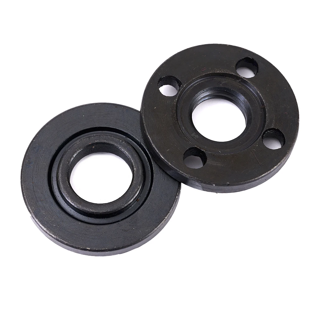 2pcs Angle Grinder Flange Nut Pressure Plate Set For 16mm Spindle Thread Nuts Parts Angle Grinder Accessories Power Tool Parts