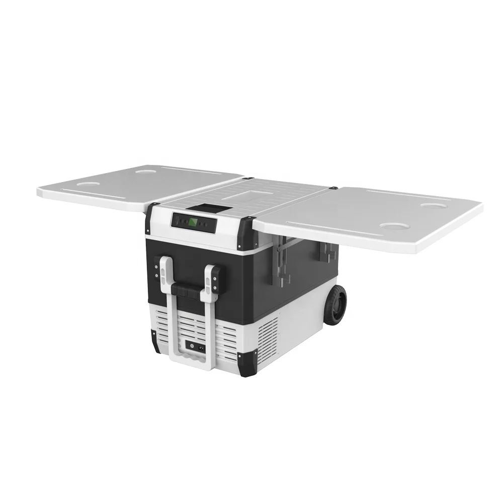 

Camping Car Accessories 45L Trolley Refrigerator 12v 24v Compressor Freezer Coolbox 12v Portable Fridge Freezer