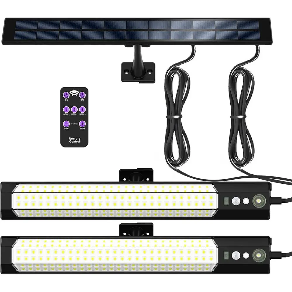 

Outdoor High-Brightness Motion Sensor Lights with Independent Charging Panel and Detachable Handheld Lighting for Porches, Garag