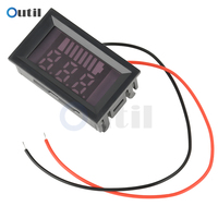 Car Battery Charge Level Indicator 12V 24V 36V 48V 60V 72V Lithium Battery Capacity Meter Tester Display LED Tester