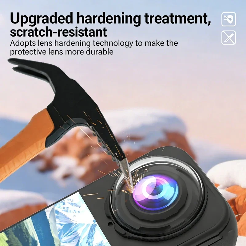 Osłonki na obiektyw Insta 360 X4 Air, plastikowe/szkło hartowane, ochraniacze na obiektyw, akcesoria do Insta360 X4 Air — zdjęcie produktu 4