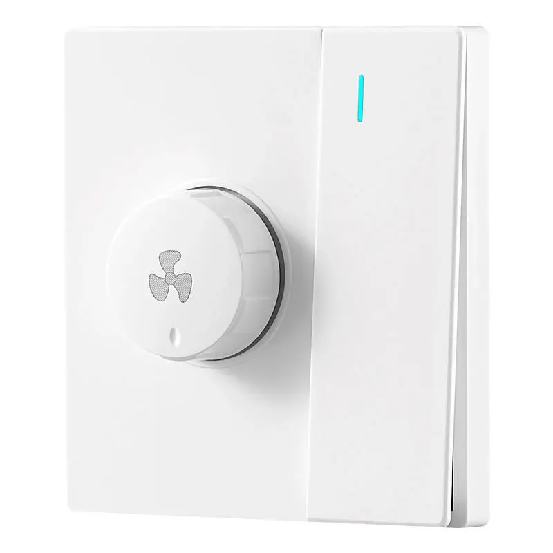 86 Type Fan Electric Fan Stepless Speed Regulation With Switch Panel Ceiling Fan Speed Regulator 1Gang With 300W Speed Switch