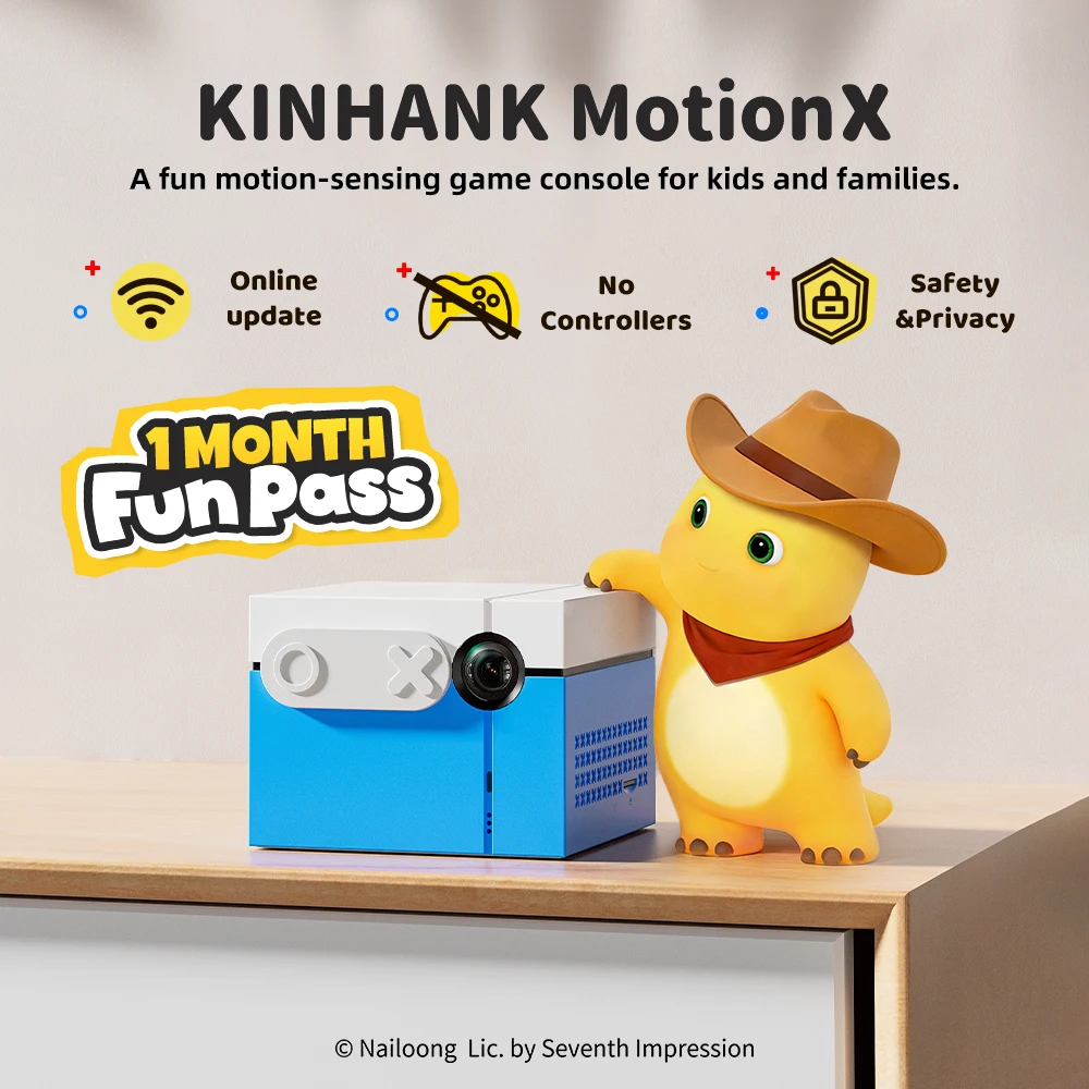 KINHANK MotionX Active Play System for Kids & Families Video Game Console for Ongoing Updates Kids Toy Indoor Physical Activity