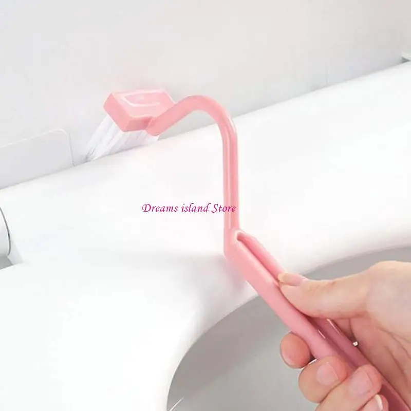 Vタイプ長ハンドルトイレブラシトイレクリーニングブラシ8インチブルー、緑、ピンクHX6C