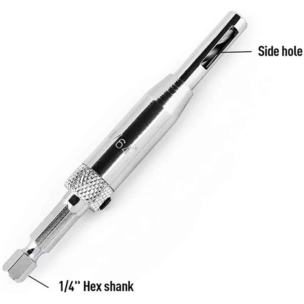 BMBY-3/8 Inch Pocket Hole Drill Bit With Depth Stop Collar With 5 PCS Self Centering Hinge Tapper Core Drill Bit Set