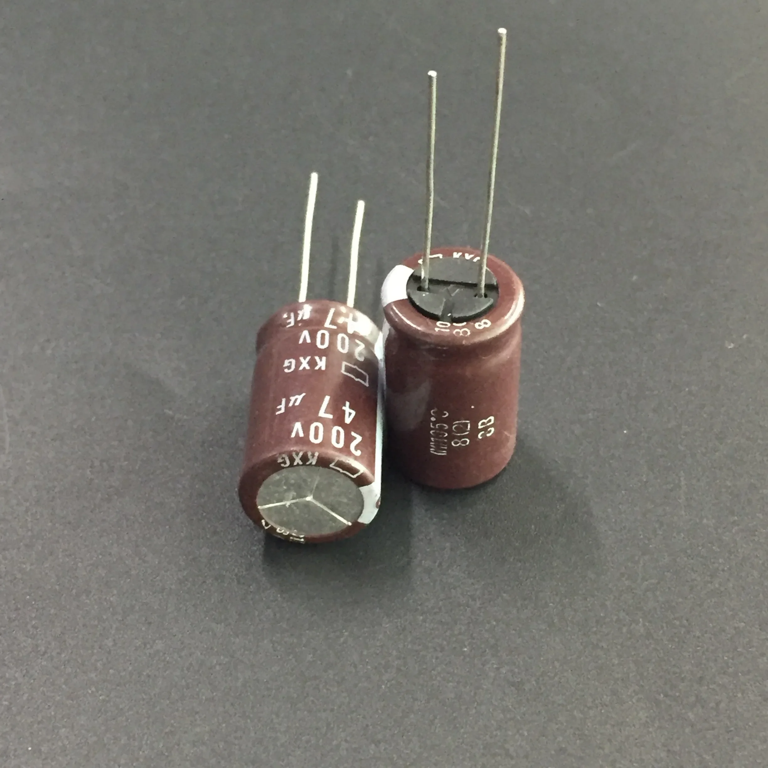 5 Chiếc/50 Con 47 UF 200V NCC Kxg Series 12.5X20 Mm Cuộc Sống Độ Tin Cậy Cao 200V47uF Nhôm Điện Phân Tụ Điện