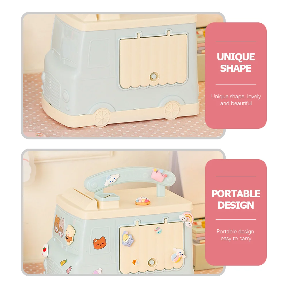 

1pc Car Piggy Desktop Piggy Bank For Kids Cute Saving Bank Durable Children Coin Container Desktop Storage Home Decor Accessory