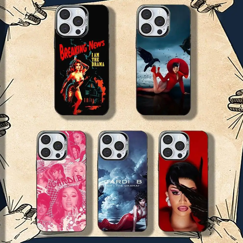 

C-Cardi B Am I The D-Drama Phone Case For iPhone 16,15,14,13,12,11,8,7,Pro,Max,Plus,Mini,XS,SE Shockproof Matte Cover