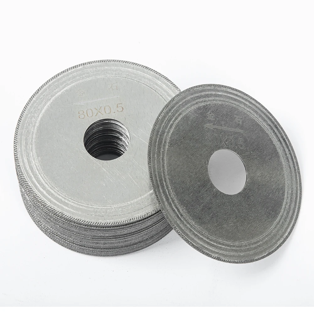 5Pcs Ultra-thin Diamond Circular Saw Blade Cutting Arbor Disc Cut Jade Discs For Agate Glass Gems Stone Slits