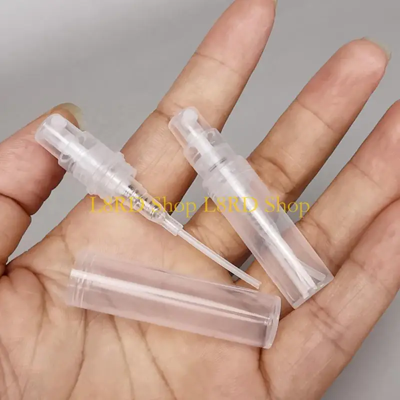 

L8RD 100Pcs Mini Bottle Clear Empty Atomizer Refillable Container Vial