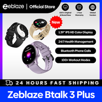 New Zeblaze Btalk 3 Plus Voice Calling Smart Watch 1.39'' Large HD Color Display Fitness Tracking Smartwatch for Men and Ladies