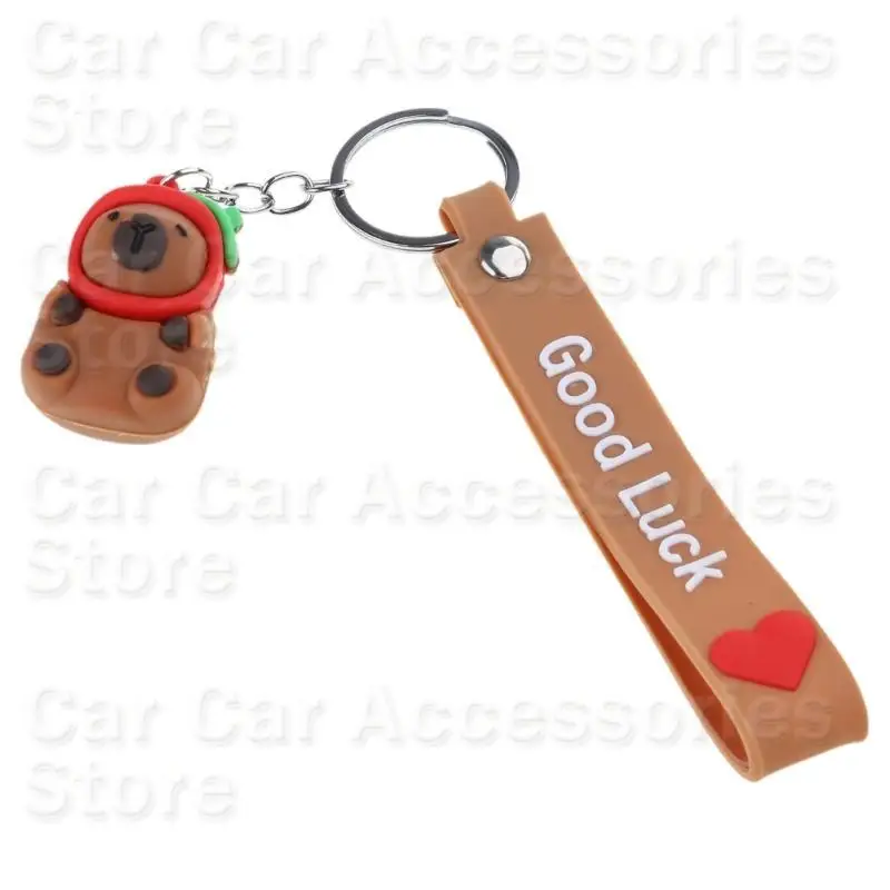 

242D Capybara Keychain, Soft PVC Craftsmanships for Use on Key, Bags, Backpack Phone