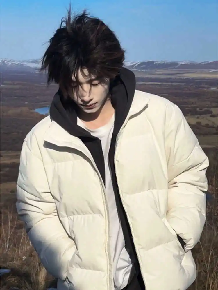 

Мужская утепленная хлопковая куртка Cleanfit, однотонная, с воротником-стойкой, теплая повседневная зимняя верхняя одежда