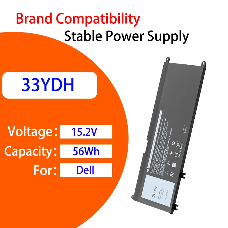 

33YDH Laptop Battery For Dell Inspiron Latitude G3 3588 3590 Multi-protection Stable Output Extended Cycle Durable Lightweight