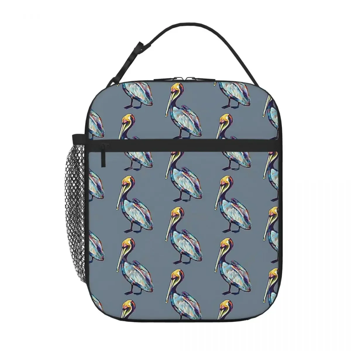 Colorful Pelican By Robert Phelps Lunch Bags Insulated Bento Box Portable  Tote Resuable Picnic  Cooler Thermal Bag