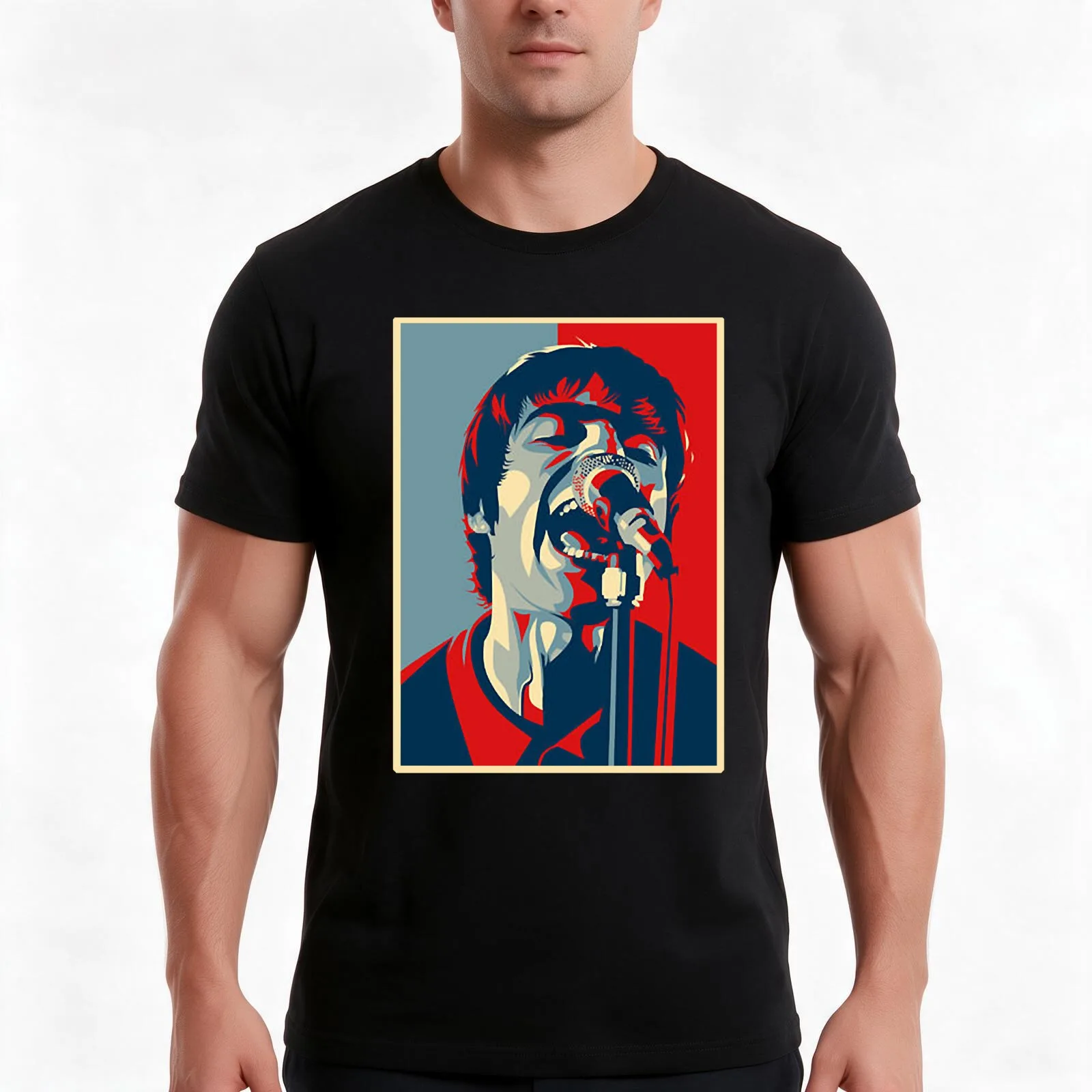 Funny Gift For Male Liam Musician Gallagher Gift For Fans T-Shirt, Summer Casual Cotton Tee, Oversized Streetwear Tops