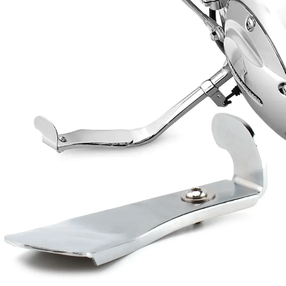 

Motorcycle Side Stand Foot Enlarger Plate Extender Kickstand Pad Support For Harley Sportster Iron XL883 1200 48 72 Custom 04-16