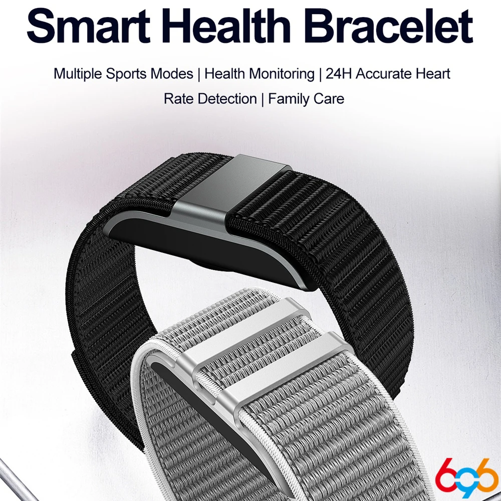 

Sleep Health Sports Tracker No Screen Smart Bracelet 24h Heart Rate Monitor Pedometer Men Women Electronic Bracelet Family Care