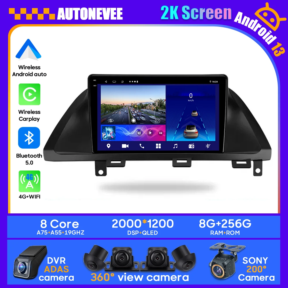 

Car Android For Honda Odyssey 2005 - 2010 Unit Multimedia Radio Stereo BT Carplay Auto No 2din DVD Head GPS 5G Navigation 2K