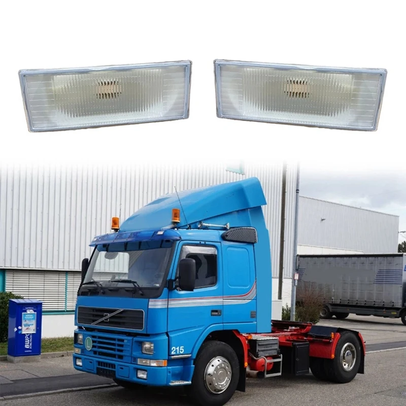 2Pcs 24V Truck Headlight Truck Front Lamp Truck Roof Light Truck Parts For Volvo Truck FM12 F12 3981666